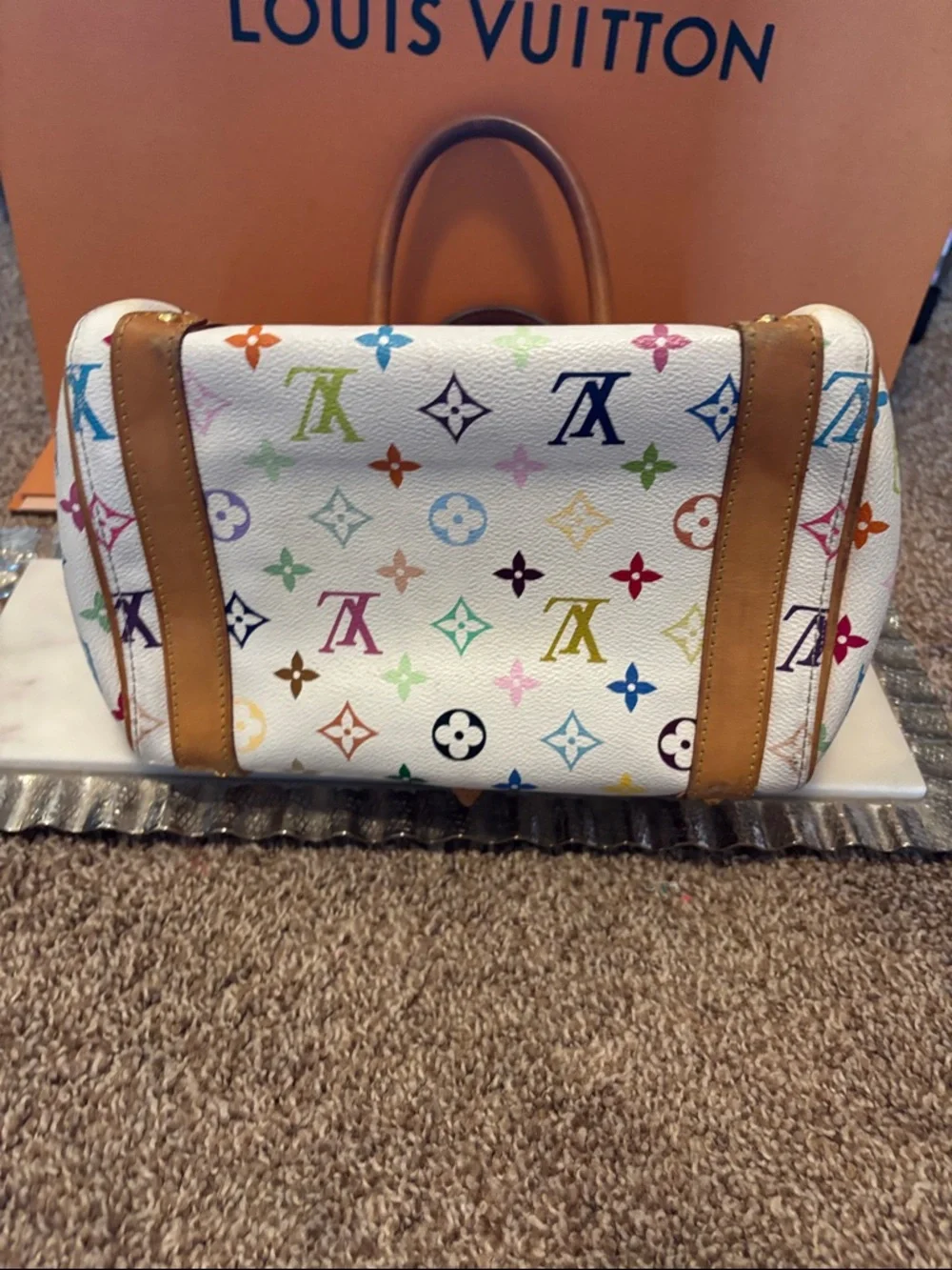 Louis Vuitton White Multicolor Monogram Priscilla Murakami purse bag - Picture 10 of 16